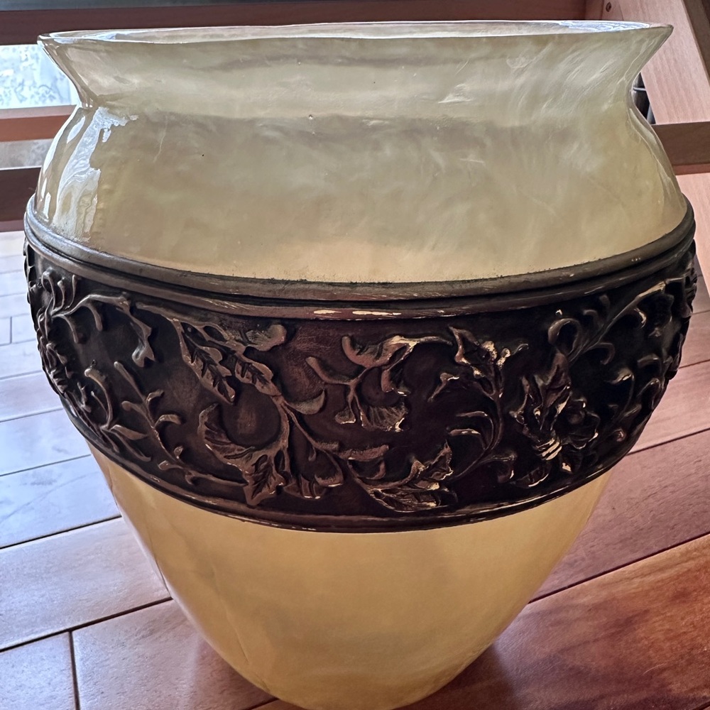Wamsutta Bronze bathroom trash can soap dish tissue box set heavy good quality - Picture 12 of 15